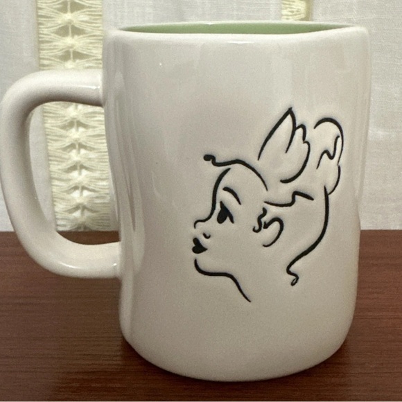 RAE DUNN Disney "PRINCESS AND THE FROG" Double Sided Mug GREEN Interior Used - Picture 1 of 6
